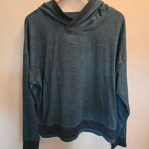 Mondetta Performance‎ Luxury Heathered Teal Pullover Hoodie Sweatshirt XL